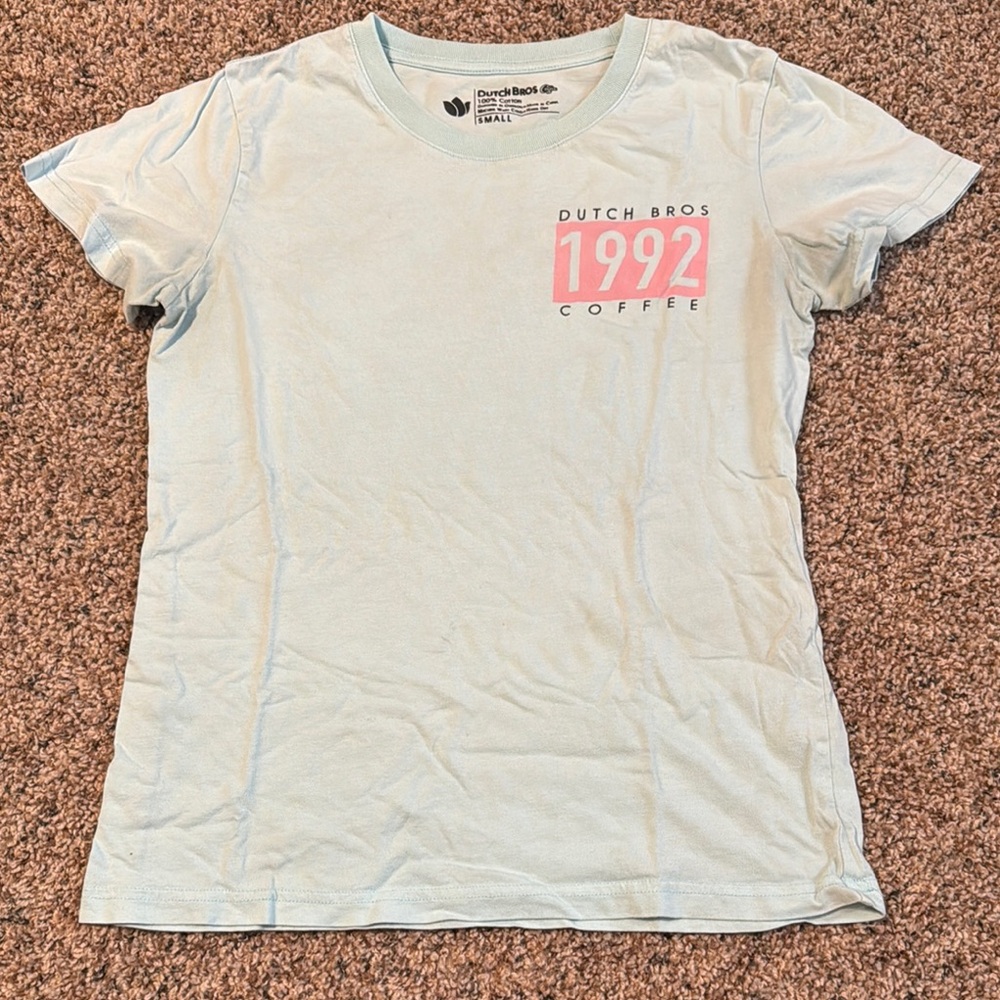 Dutch Bros Light Blue Short Sleeve Tee